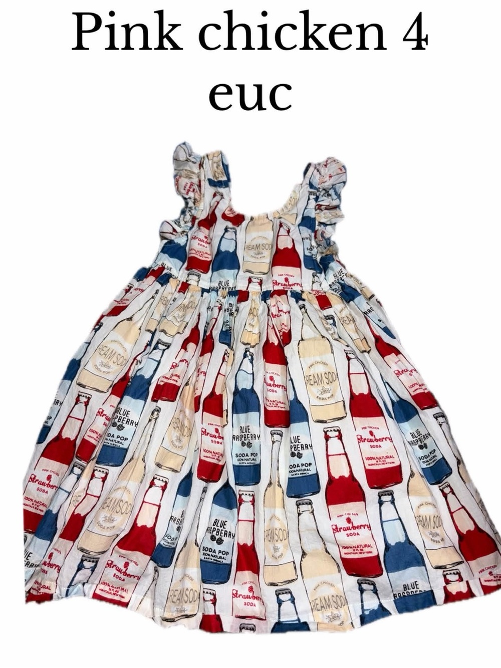 Pink chicken soda bottle dress